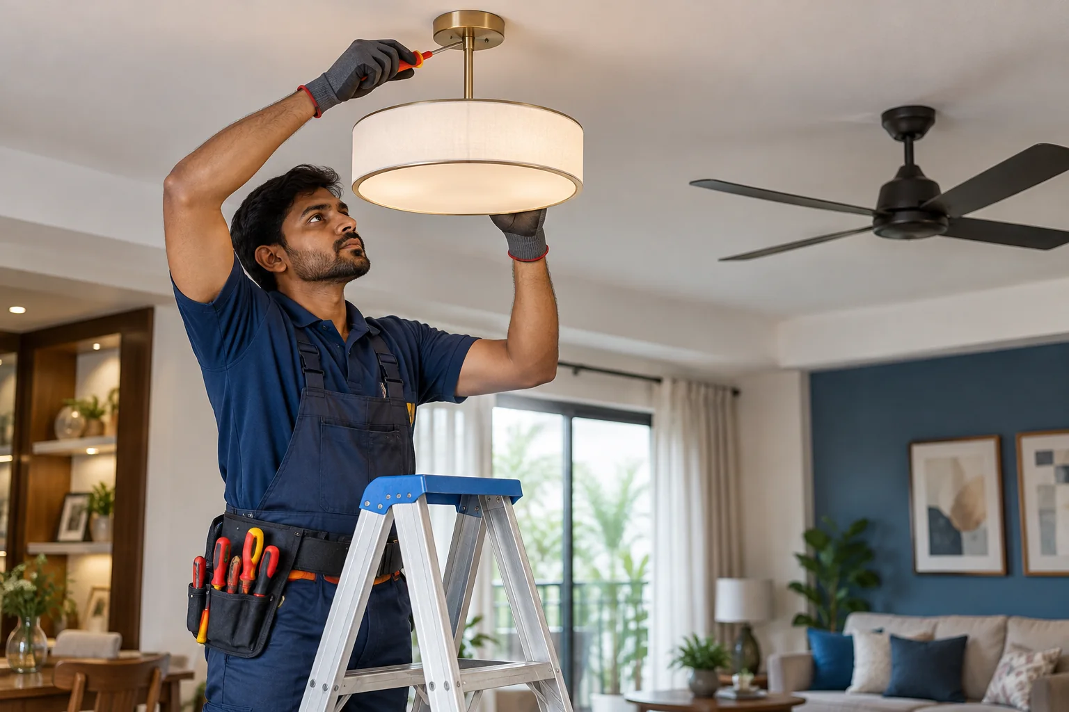 Lights, fans & appliances